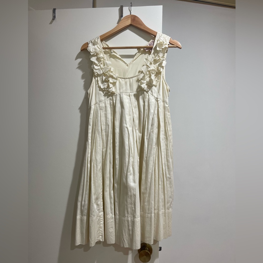 Floral Cotton Cream White Dress - The Garden Collection by H&M